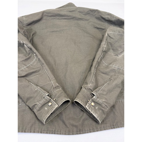 Kuhl Burr Jacket Men's Vintage Patina Dye Lined Full Zip Gun Metal Size XXL - Picture 12 of 13